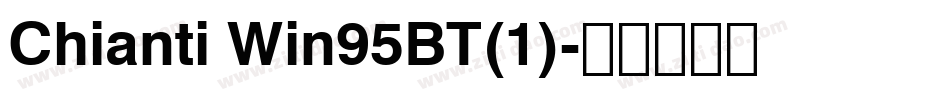 Chianti Win95BT(1)字体转换